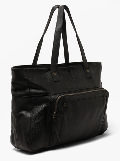Sac Porté épaule Ribs Cuir Pieces Noir ribs 17152864 vue secondaire 1