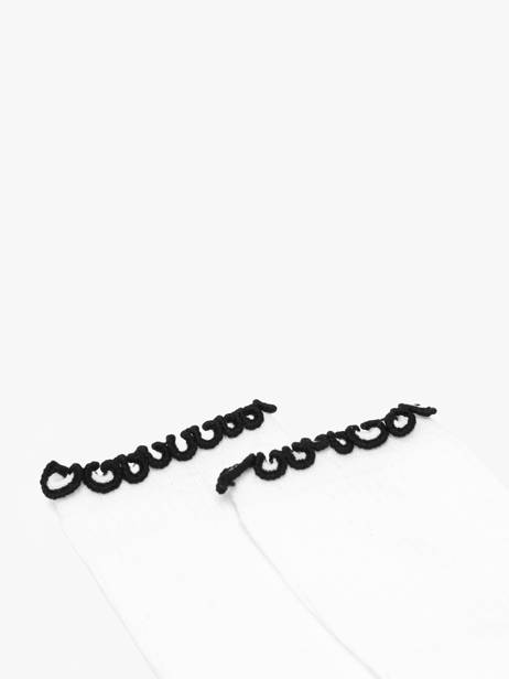 Chaussettes Pieces Blanc socks women 17160900 vue secondaire 1