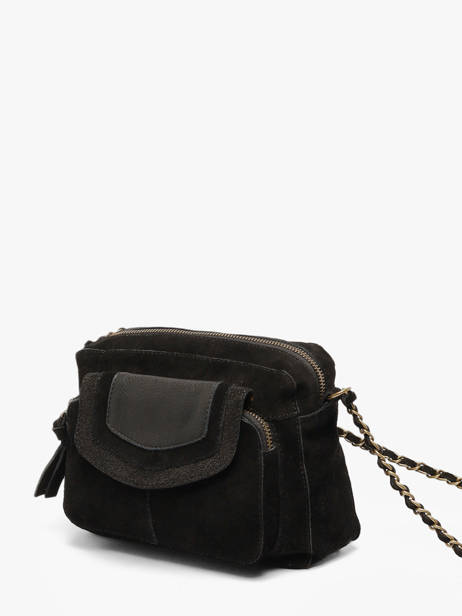 Cross Body Tas Abigail Leder Pieces Zwart abigail 17166655 ander zicht 1