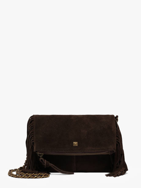Cross Body Tas Aurora Leder Pieces Bruin aurora 17166670