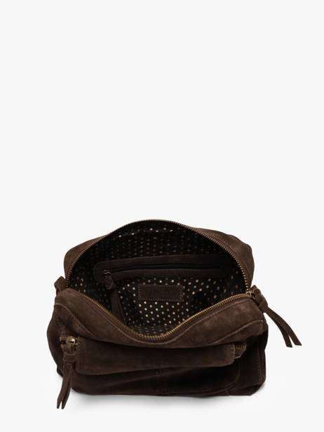 Cross Body Tas Naina Leder Pieces Bruin naina 17111600 ander zicht 2