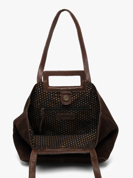 Sac Porté épaule Adeline Cuir Pieces Marron adeline 17166660 vue secondaire 2