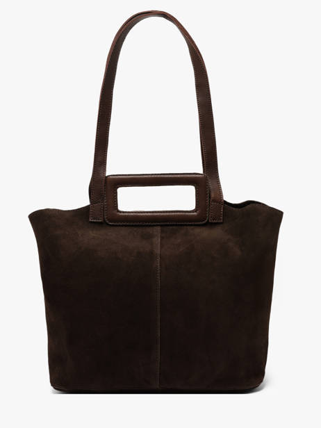 Sac Porté épaule Adeline Cuir Pieces Marron adeline 17166660 vue secondaire 3
