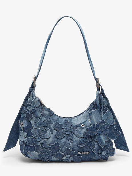 Sac Porté épaule Curio Coton Desigual Bleu curio 26WAXD19