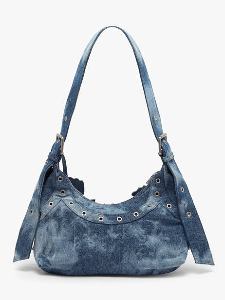 Sac Porté épaule Curio Coton Desigual Bleu curio 26WAXD19 vue secondaire 3