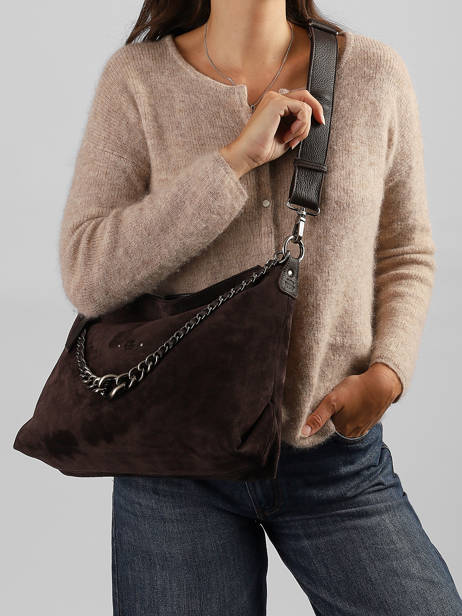 Cross Body Tas Vintage Leder Mila louise Bruin vintage 3822VC1 ander zicht 1