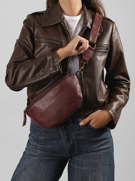 Sac Banane Cow Cuir Basilic pepper Rouge cow BCOW55 vue secondaire 1