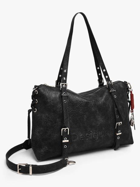 Schoudertas Half Logo Desigual Zwart half logo 26WAXP06 ander zicht 1