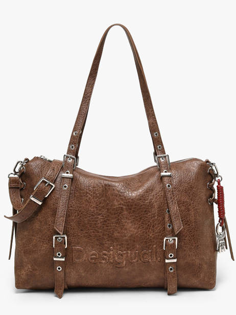 Schoudertas Half Logo Desigual Bruin half logo 26WAXPAF