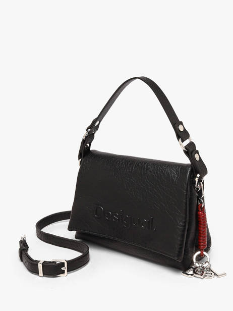 Cross Body Tas Half Logo Desigual Zwart half logo 26WAXP08 ander zicht 1