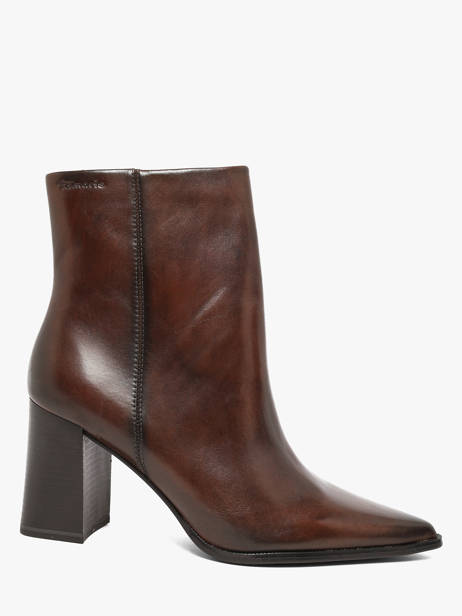 Bottines à Talon En Cuir Tamaris Marron women 47