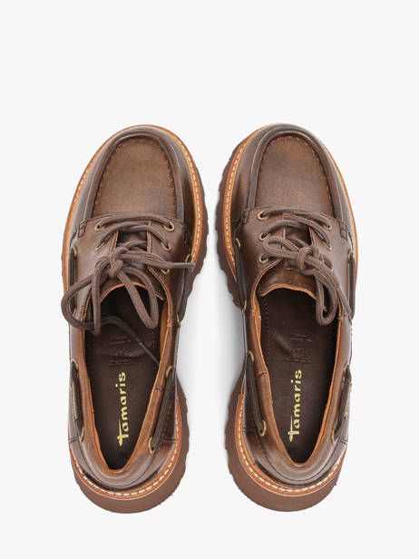 Chaussures Derbies En Cuir Tamaris Marron women 47 vue secondaire 3
