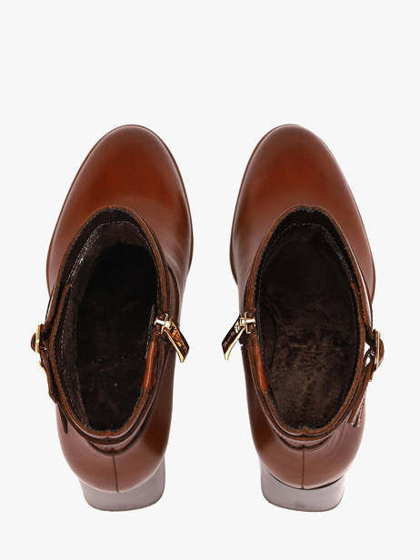 Bottines à Talon En Cuir Tamaris Marron women 47 vue secondaire 3