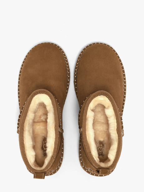 Enkellaarsjes Uit Leder Ugg Beige women 1180626 ander zicht 2