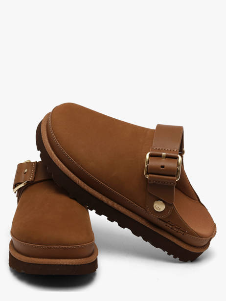 Slippers Met Riempjes Uit Leder Ugg Bruin women 1169590 ander zicht 1