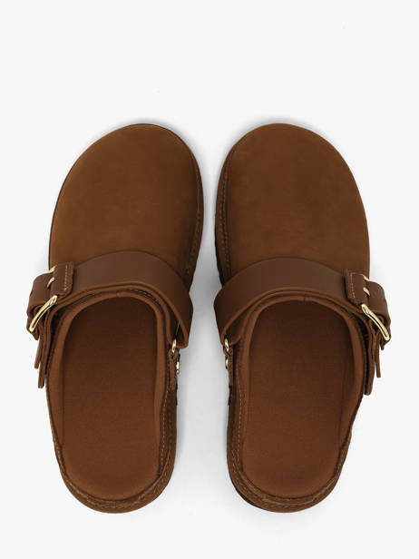 Slippers Met Riempjes Uit Leder Ugg Bruin women 1169590 ander zicht 2