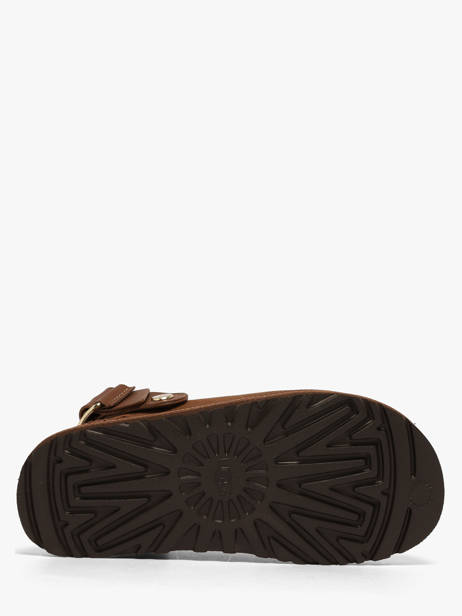 Slippers Met Riempjes Uit Leder Ugg Bruin women 1169590 ander zicht 3
