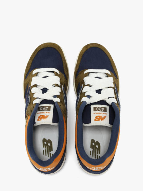 Sneakers Uit Leder New balance Groen men U480P1E3 ander zicht 3