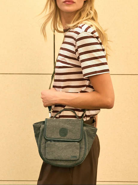 Cross Body Tas Wanderer Katoen Cabaia Groen wanderer CROSSWAN ander zicht 1