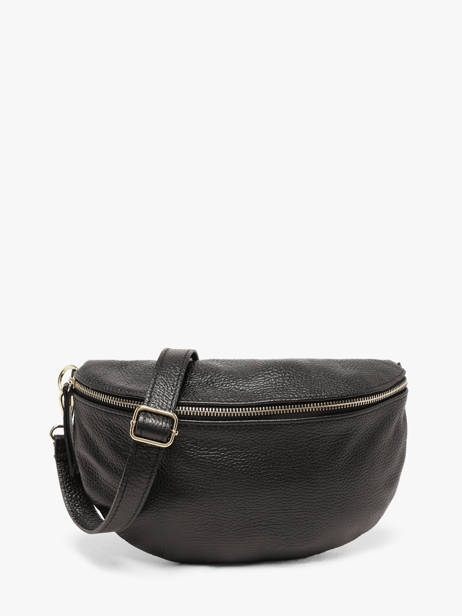 Heuptasje Leder Milano Zwart caviar CA21123O