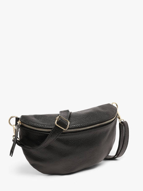 Heuptasje Leder Milano Zwart caviar CA21123O ander zicht 2