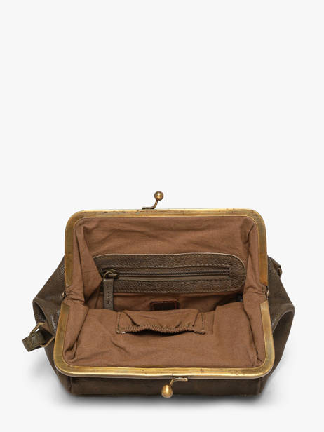 Cross Body Tas Heritage Leder Biba Groen heritage BT22 ander zicht 2