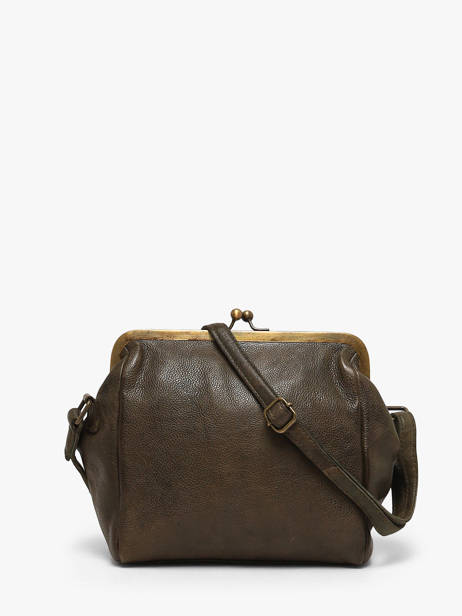 Cross Body Tas Heritage Leder Biba Groen heritage BT22 ander zicht 3