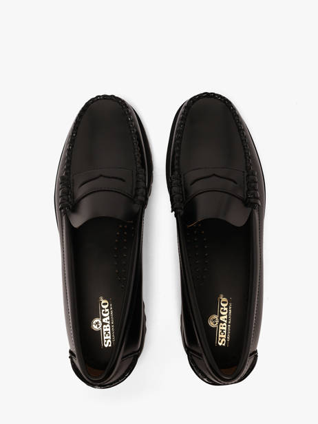 Slippers Uit Leder Sebago Zwart women 7002IJ0 ander zicht 3