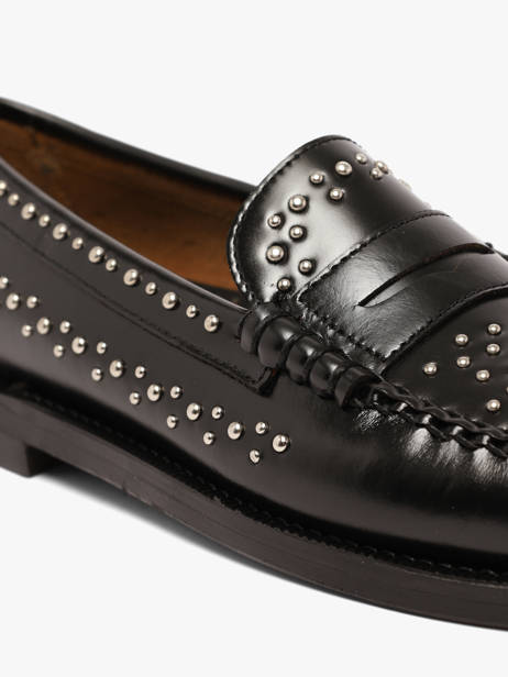 Slippers Uit Leder Sebago Zwart women 78118KW ander zicht 2