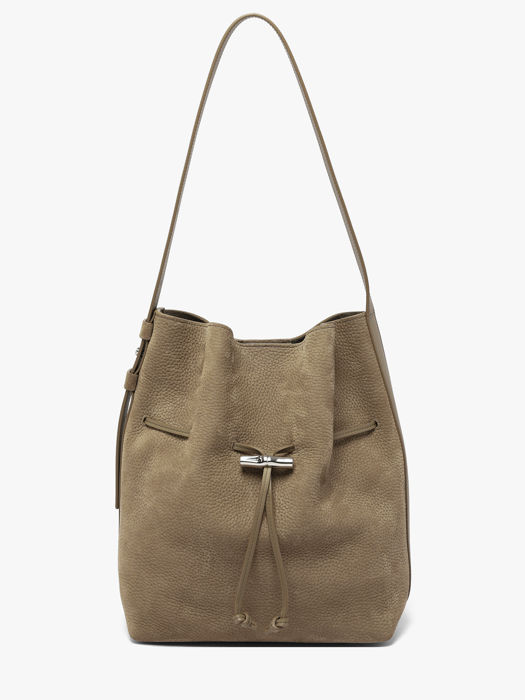 Longchamp Le roseau coulisse nubuck Handtas Bruin