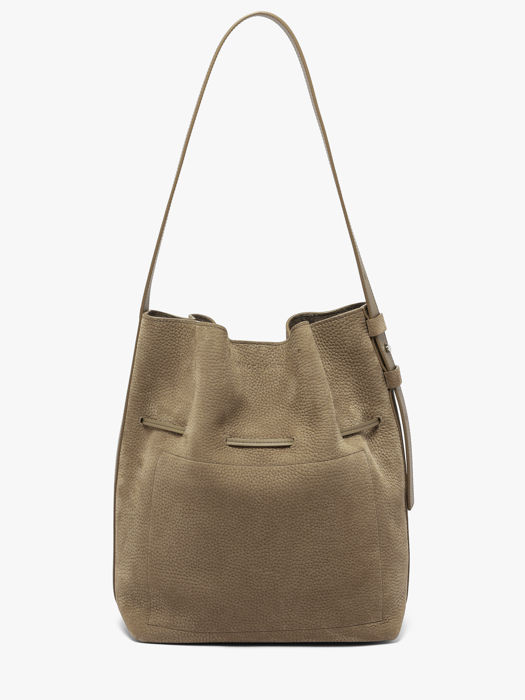 Longchamp Le roseau coulisse nubuck Handtas Bruin
