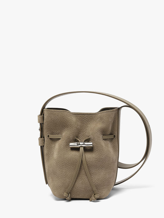 Longchamp Le roseau coulisse nubuck Handtas Bruin