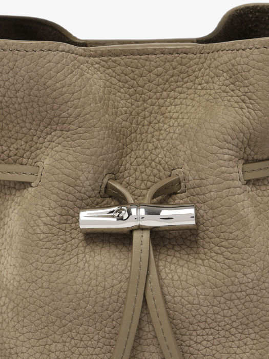 Longchamp Le roseau coulisse nubuck Handtas Bruin