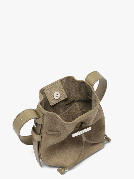 Longchamp Le roseau coulisse nubuck Handtas Bruin