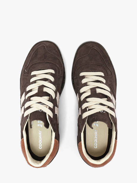 Sneakers Uit Leder Coolway Bruin women 7623409 ander zicht 3