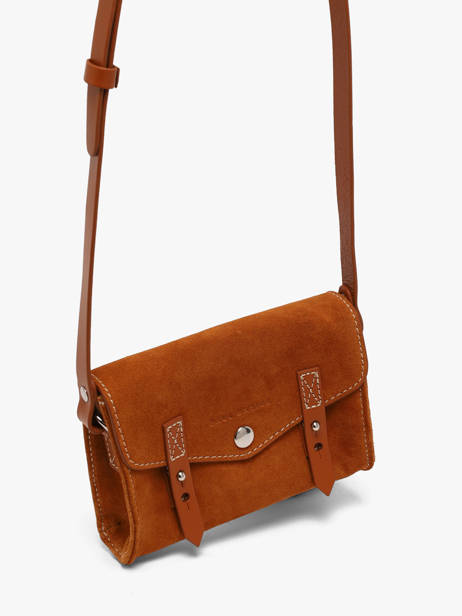 Cross Body Tas La Suite Leder Paul marius Oranje la suite MINISUI ander zicht 1