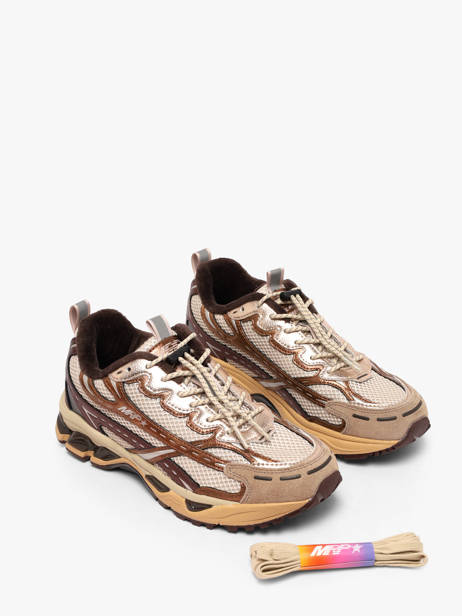 Sneakers En Cuir Mrp star Beige women V14 vue secondaire 1