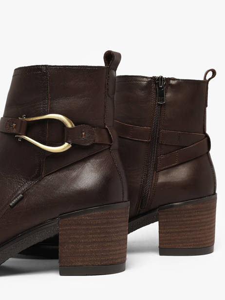Enkellaarsjes Met Hak Uit Leder Dorking Bruin women SK ander zicht 2