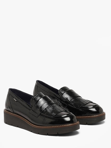 Mocassins Met Platformzool Uit Leder Dorking Zwart women NA ander zicht 1