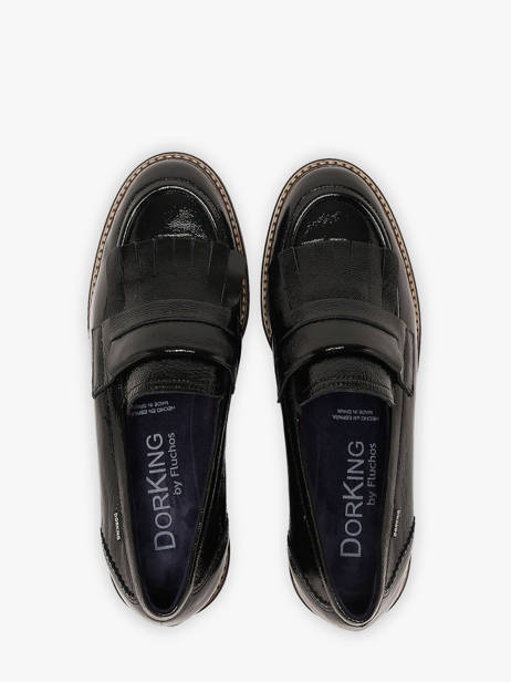 Mocassins Met Platformzool Uit Leder Dorking Zwart women NA ander zicht 3