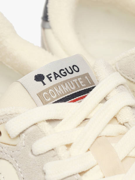 Sneakers Uit Leder Faguo Wit men 25CG3113 ander zicht 2