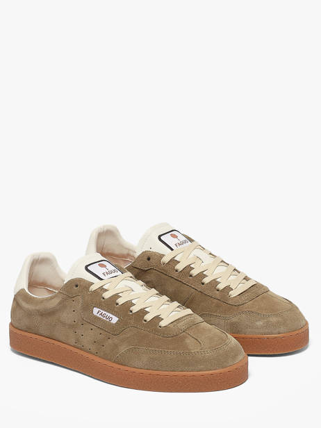 Sneakers Uit Leder Faguo Groen men 26CG0203 ander zicht 1