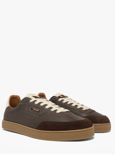 Sneakers Uit Leder Faguo Bruin men 26CG3210 ander zicht 1