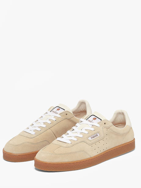 Sneakers Uit Leder Faguo Beige men 25CG0201 ander zicht 1