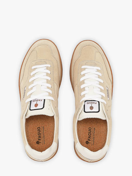 Sneakers Uit Leder Faguo Beige men 25CG0201 ander zicht 3