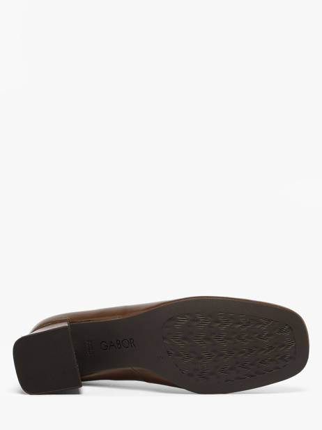 Pumps Met Hak Uit Leder Gabor Bruin women 3 ander zicht 4