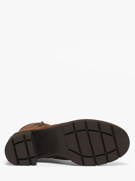 Enkellaarsjes Met Hak Uit Leder Gabor Bruin women 5 ander zicht 4