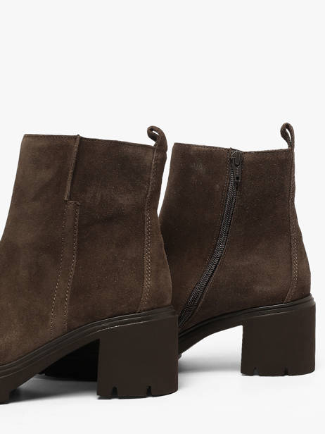 Enkellaarsjes Met Hak Uit Leder Gabor Bruin women 1 ander zicht 2