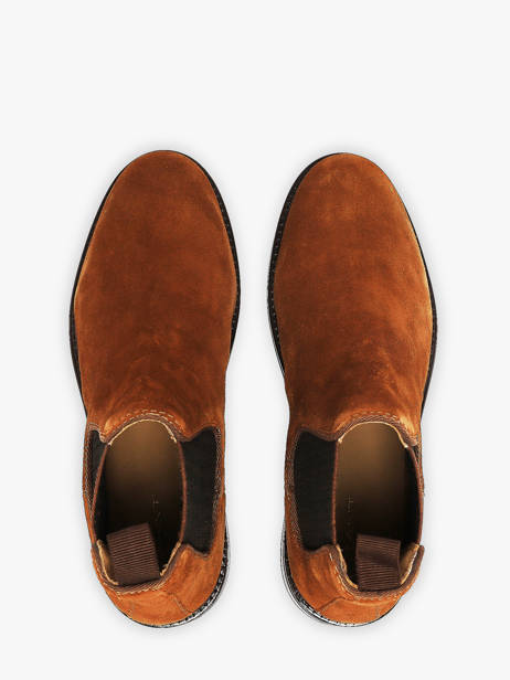 Chelsea Boots Uit Leder Gant Bruin men 33653464 ander zicht 3