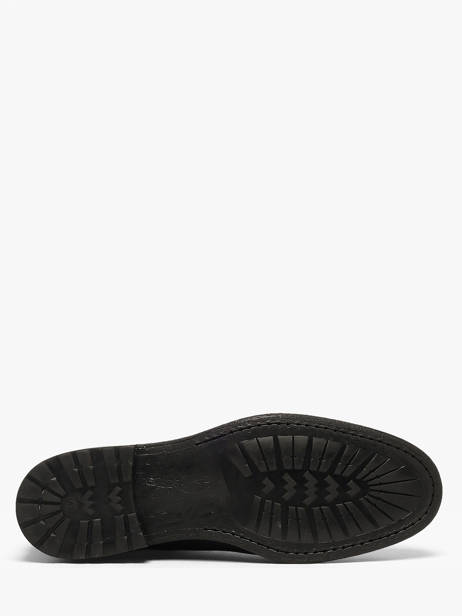 Chelsea Boots Uit Leder Kost Zwart men B00030A ander zicht 4